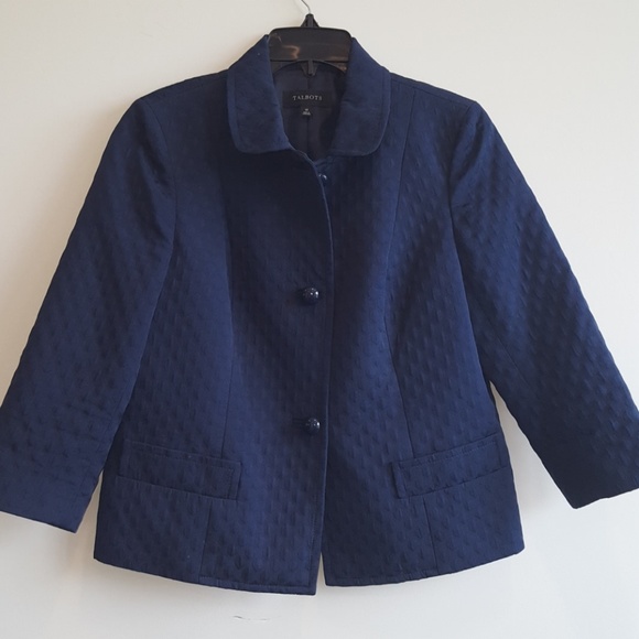 Talbots Jackets & Blazers - Talbot Women's Blue Blazer Size 10